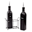 Set of 2 Matte Black Joseph Oil & Vinegar Bottles