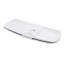 Set of 2 White Curved Rectangle Serving Trays, 14"