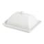 White Tapered Butter Dish, 7"