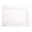 White Serving Platter with Wavy Lace Edge, 14"