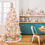 Mrs. Claus' Bakery 2-Count Pink & White Candy Shatterproof Ornaments, 6.3"
