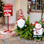 Homespun Holiday Letters to Santa Red Metal Mailbox, 36"