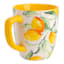 Lemon Patterned Mug with Yellow Handle, 20oz