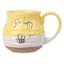 Yellow & White Bee Happy Mug, 18oz