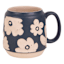Blue Mug with Flowers, 20oz