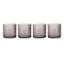 Set of 4 Spectra Smoke Grey Double Old Fashioned Glasses, 13oz