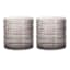 Set of 4 Spectra Smoke Grey Double Old Fashioned Glasses, 13oz