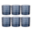 Set of 6 Spectra Navy Blue Shot Glasses, 2oz