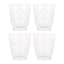 Set of 4 Aria Clear Double Old Fashioned Glasses, 11.5oz