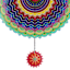 Purple Metal Wind Spinner, 24"