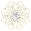 Sunny Club Yellow Metal Wire Flower Outdoor Wall Decor, 18"
