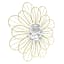 Sunny Club Yellow Metal Wire Flower Outdoor Wall Decor, 18"