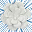 Sunny Club Blue Metal Wire Flower Outdoor Wall Decor, 18"