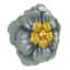 Honeybloom Blue Metal Flower Outdoor Wall Decor, 12"