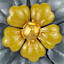 Honeybloom Blue Metal Flower Outdoor Wall Decor, 12"