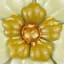 Honeybloom White Metal Flower Outdoor Wall Decor, 12"