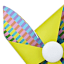 Oh Joy! Yellow Metal Spinning Pinwheel Wall Decor, 13"