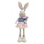 Homespun Easter Fabric Bunny with Tulip, 21"