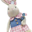 Homespun Easter Fabric Bunny with Tulip, 21"