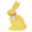 Homespun Easter Yellow Bunny, 8"
