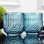 Apollo Set of 4 Blue Arch Double Old Fashioned Glasses, 11oz