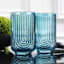 Apollo Set of 4 Blue Highball Glasses, 17oz