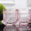 Apollo Set of 4 Blush Arch Double Old Fashioned Glasses, 11oz