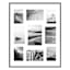 9-Opening Champagne Thin Collage Picture Frame, 16x20