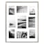 9-Opening Walnut Thin Collage Picture Frame, 16x20