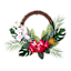 Hylaea Plants Half Wreath, 22"