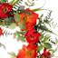 Red Summer Flower Wreath, 22"
