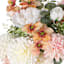 Flower Arrangement in Glass Vase, 18.5"