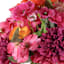 Pink Flower Arrangement in Vintage Ceramic Vase, 19"