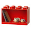 8-Knobs Lego Brick Shelf, Red