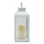 White Square Outdoor Solar Lantern, 12"