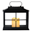 Black Box Outdoor Solar Lantern, 9"