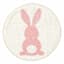 Homespun Easter Semi-Beaded Bunny Placemat, 15"