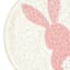 Homespun Easter Semi-Beaded Bunny Placemat, 15"