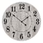 Grey-washed Wood Plank Wall Clock, 14"