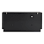 Lainey Wood & Glass Media Cabinet, Black