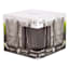 Apollo Set of 4 Smoke Grey Highball Glasses, 17oz