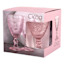 Set of 4 Circa Blush Pink Wine Goblets, 10oz