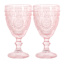 Set of 4 Circa Blush Pink Wine Goblets, 10oz