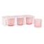 Set of 6 Spectra Blush Pink Shot Glasses