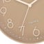 Monotone Beige Wall Clock, 12"