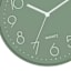 Monotone Green Wall Clock, 12"