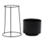 Black Metal Planter, Small