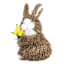 Homespun Easter Sisal Rabbit with Flower, 6"