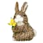 Homespun Easter Sisal Rabbit with Flower, 6"