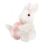 Homespun Easter White Plush Rabbit, 7"